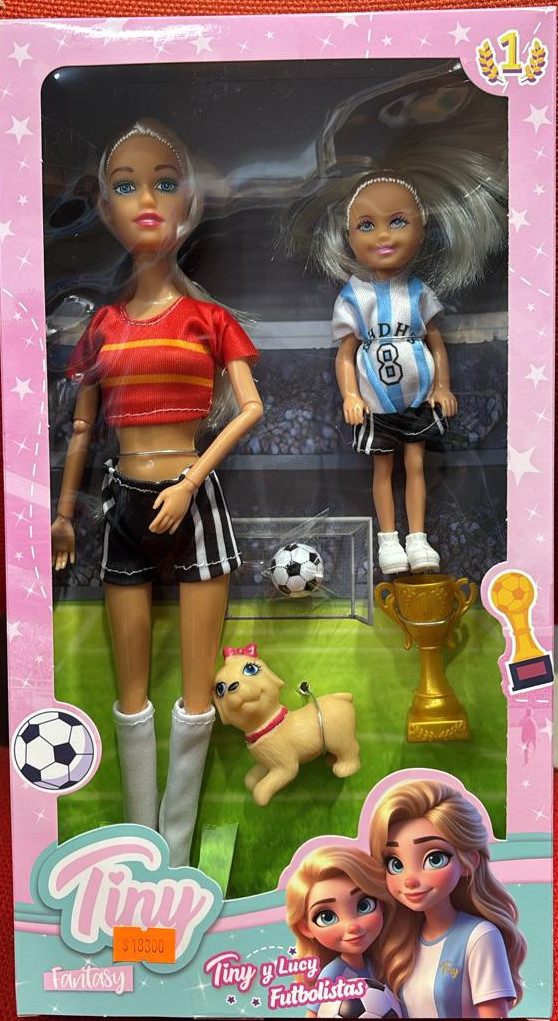 Tiny y Lucy Futbolistas